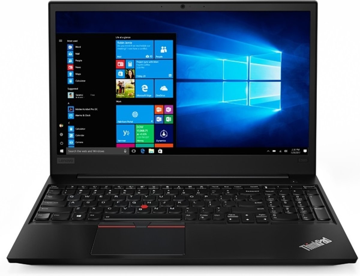 Lenovo ThinkPad E585 Zwart Notebook 39,6 cm (15.6) 1920 x 1080 Pixels 2,2 GHz AMD Ryzen 7 2700U