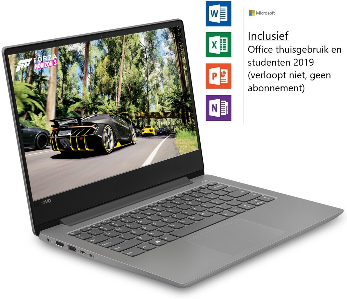 Lenovo ideapad 330s - 14 inch - nieuwste/8ste generatie i3 8130U - 128GB SSD - 8GB Werkgeheugen - Windows 10 Home - Nu tijdelijk met GRATIS Office 2019 Home and Student t.w.v. €149! (verloopt niet, geen abonnement)