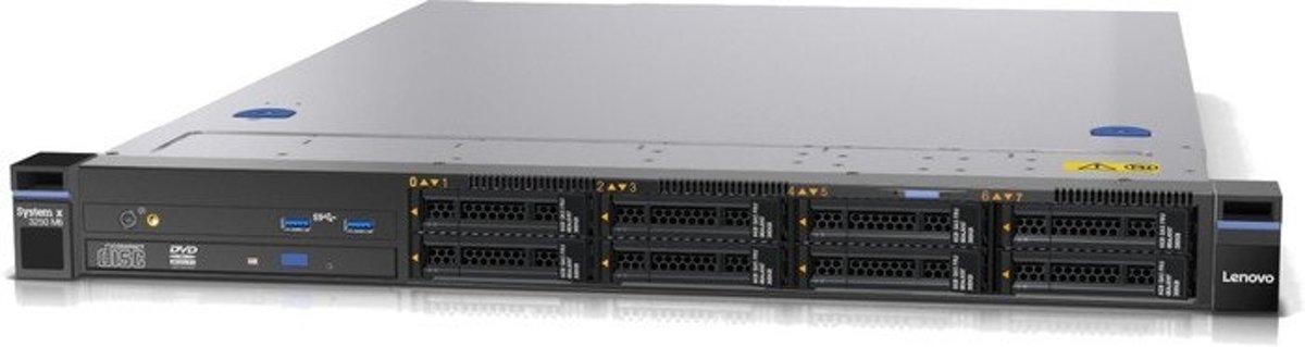 Lenovo x3250 M6 3.7GHz E3-1240V6 460W Rack (1U) server