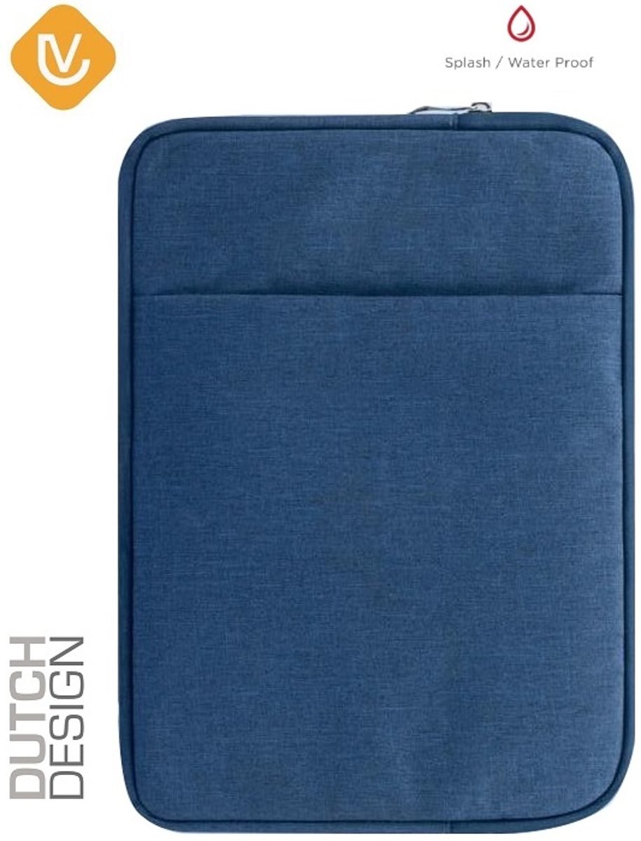 LenV - 11.6 inch Laptop & macbook sleeve met handvat - opberghoes laptop - laptop case - blauw