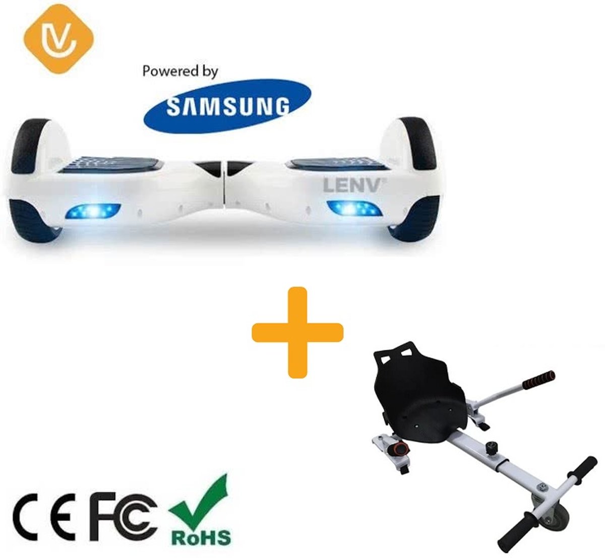 LenV - Hoverboard/Smart Balance Wheels met Samsung-cellen en TAOTAO moederbord + Hoverkart/Kart voor HoverBoards/HoverCraft