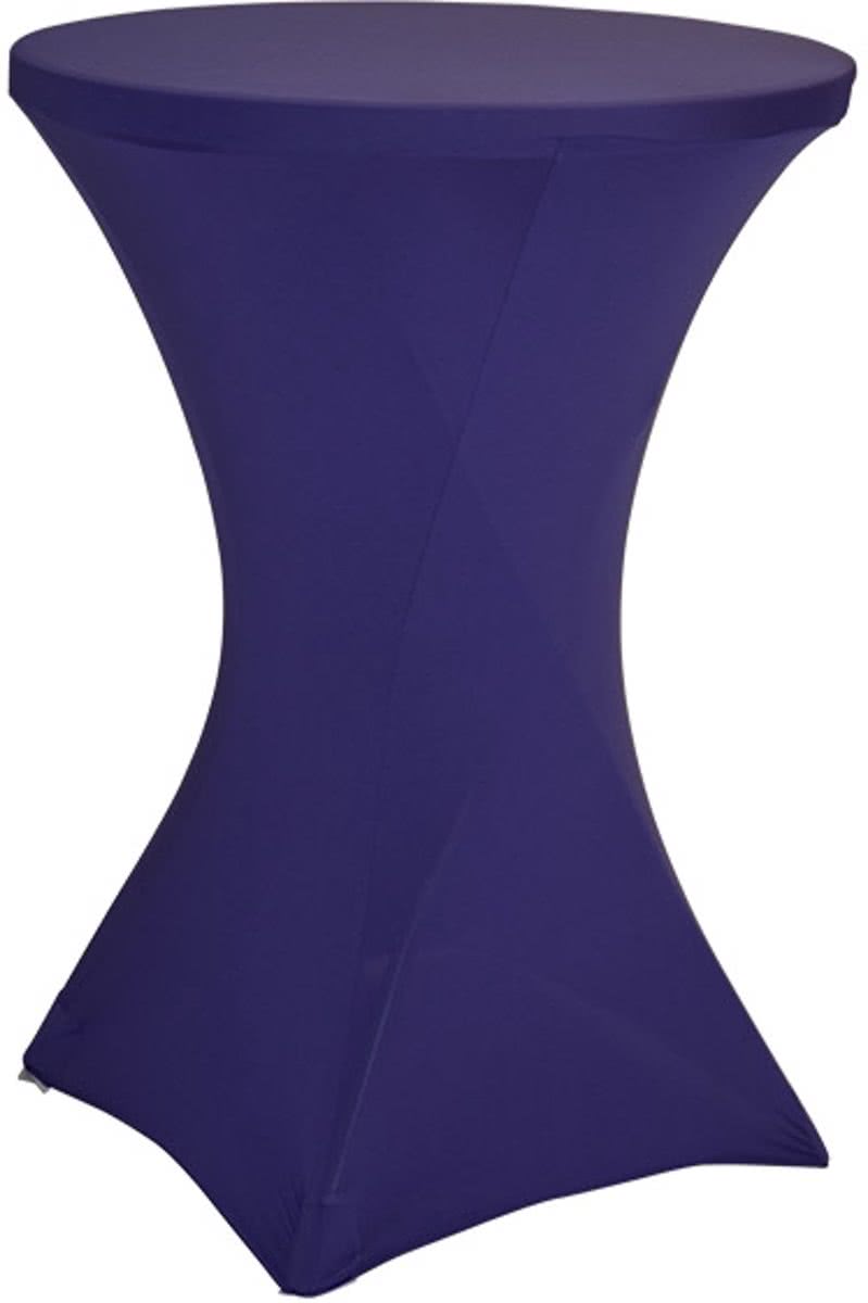 Statafelrok luxe - Statafel tafelrok - Statafelhoes - Stretch - Paars