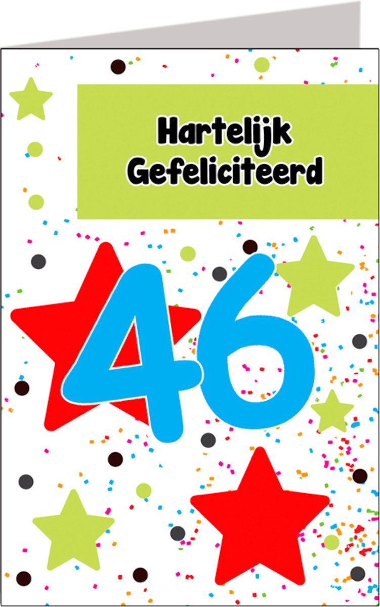 Verjaardagskaart 46 jaar