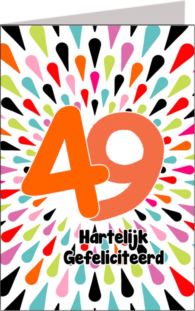 Verjaardagskaart 49 jaar