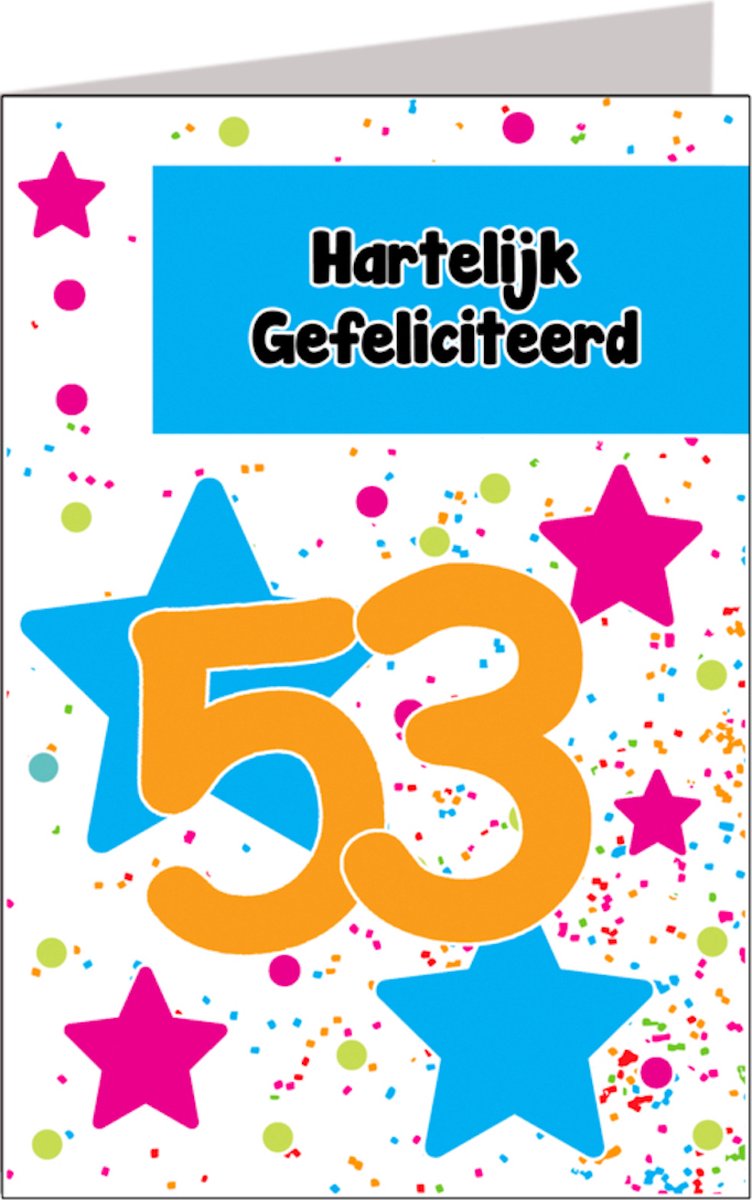 Verjaardagskaart 53 jaar