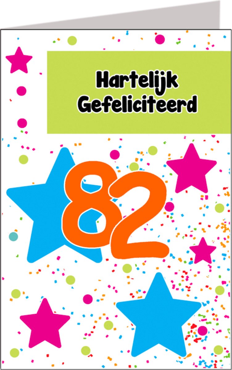 Verjaardagskaart 82 jaar