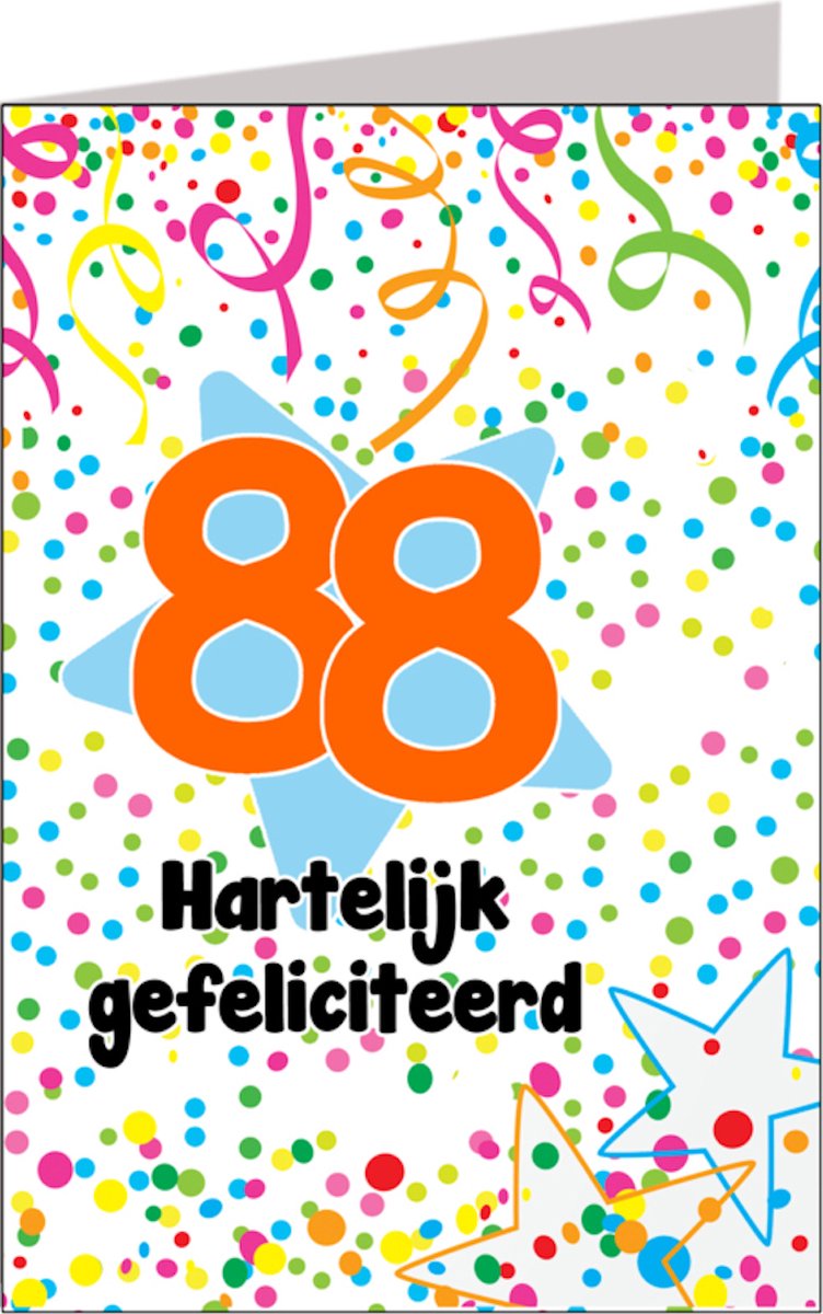 Verjaardagskaart 88 jaar