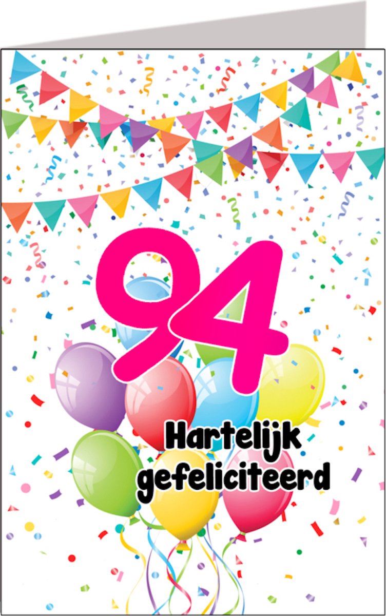 Verjaardagskaart 94 jaar