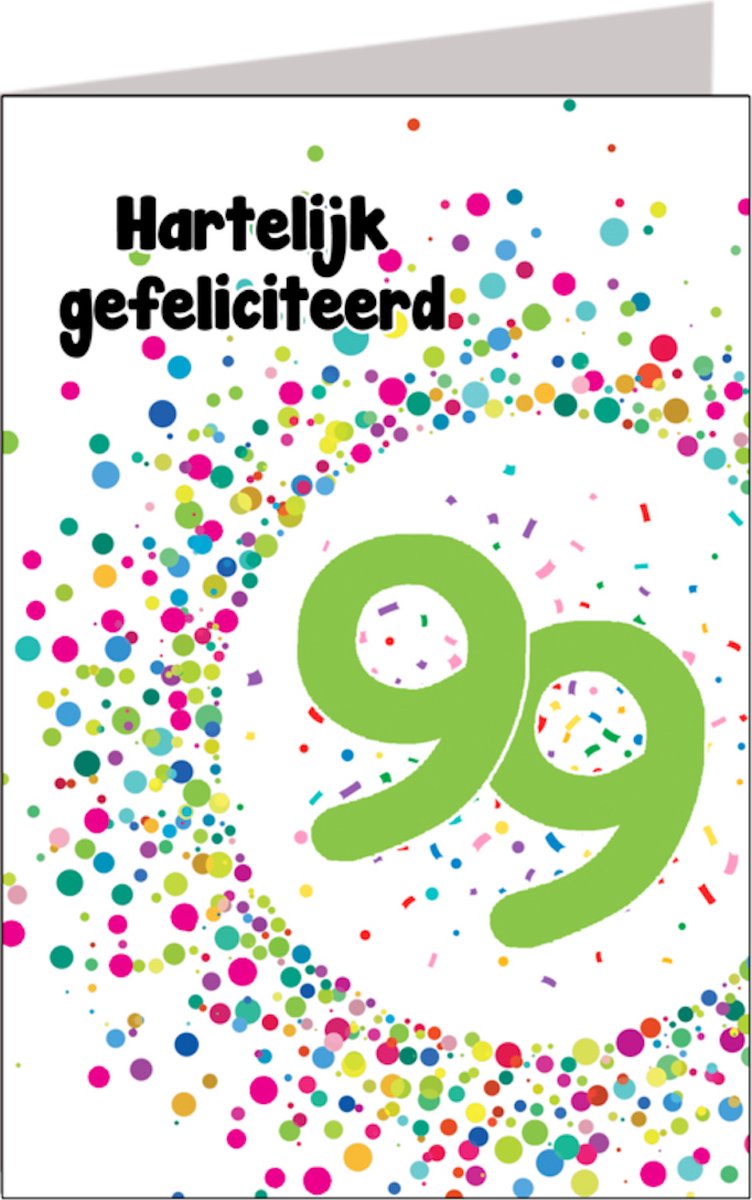 Verjaardagskaart 99 jaar