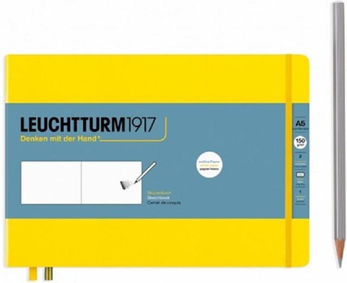  urm1917 Medium Landscape Schetsboek met harde kaft Citron