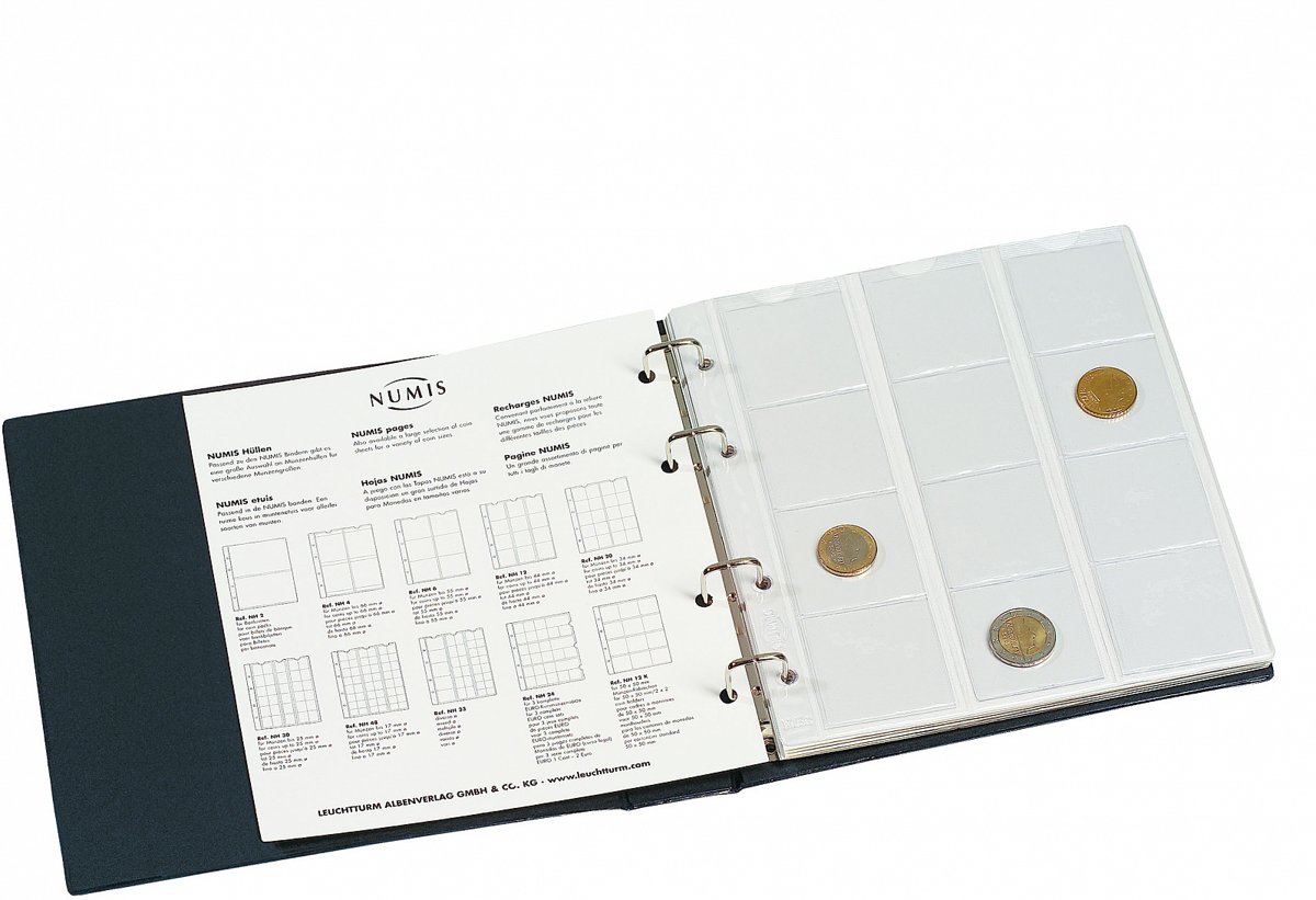 Numis muntenalbum blauw