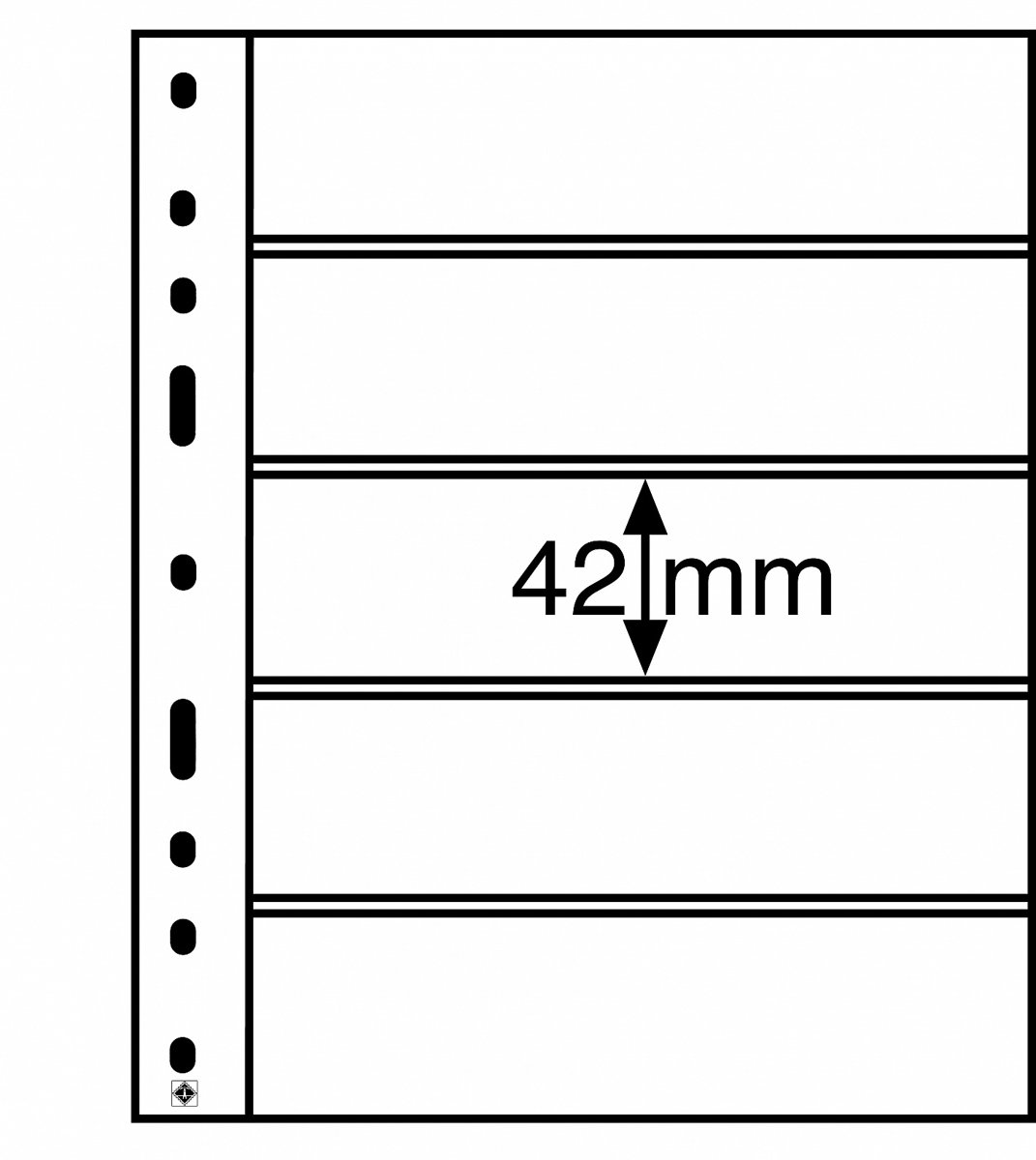 Opbergbladen Optima 5 S - 10 stuks