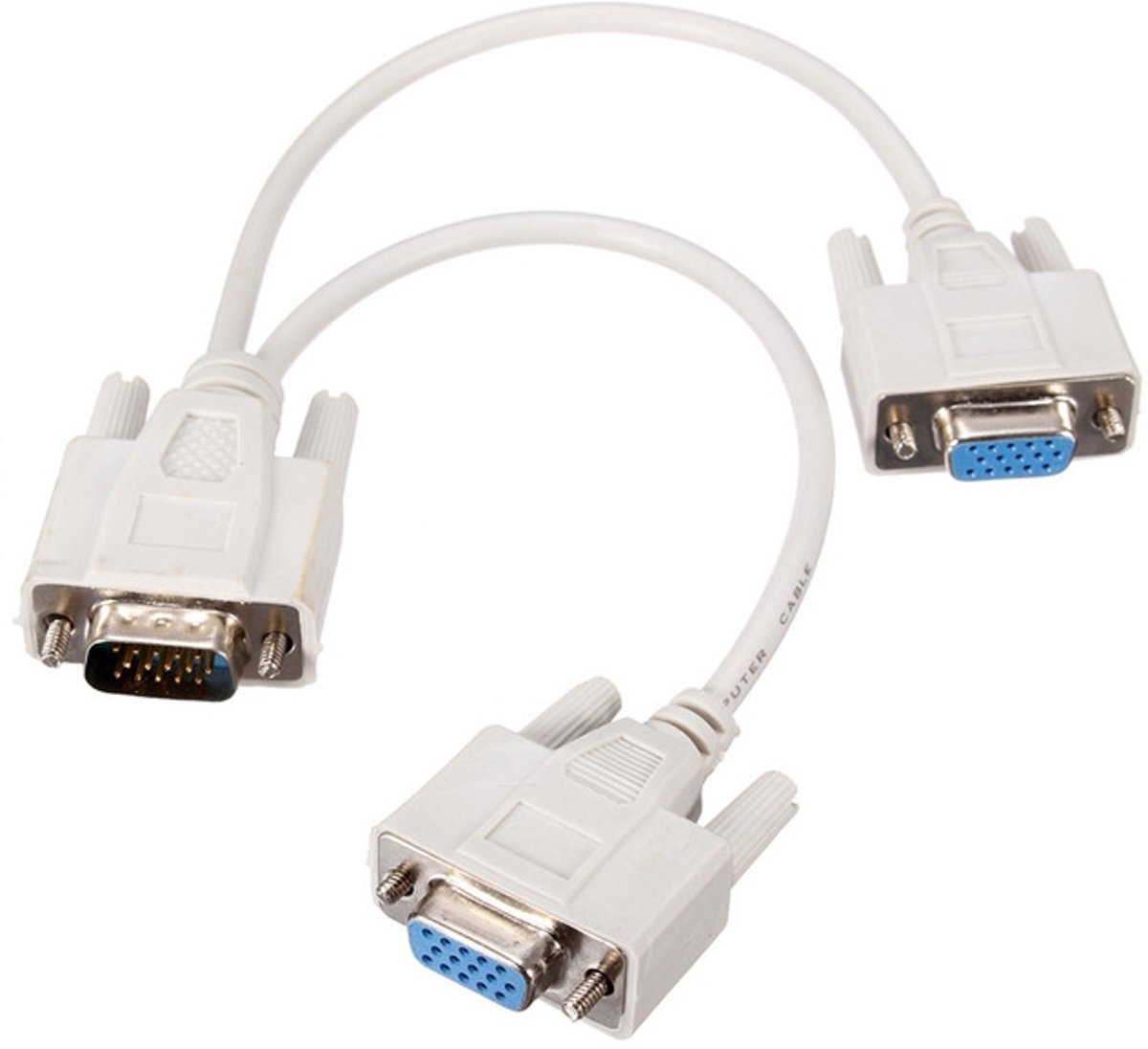 VGA naar 15 Pin video Y splitter SVGA converter male to female  - Levay ®