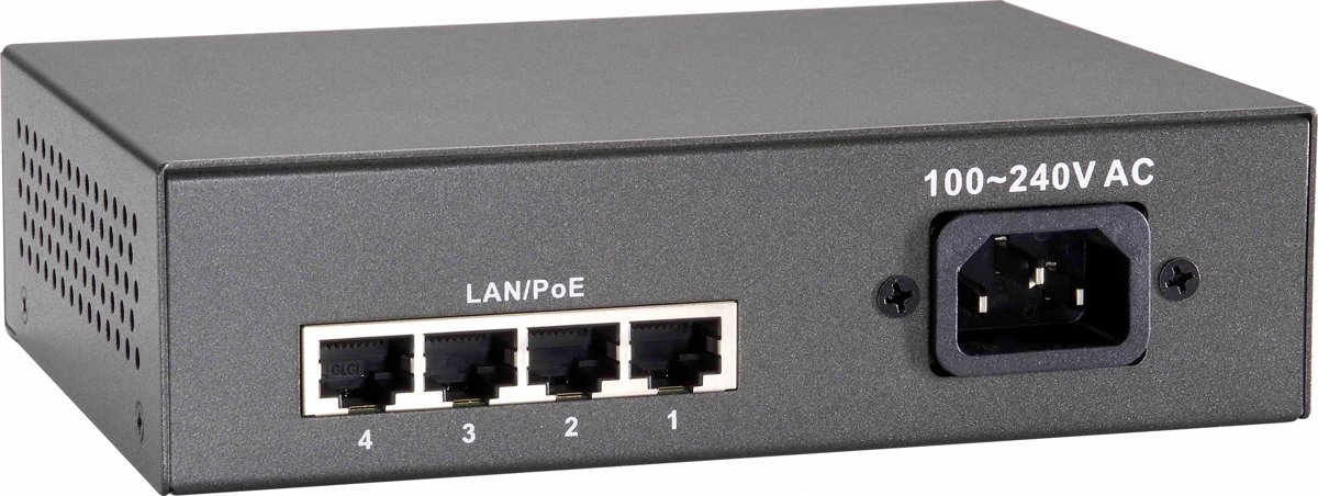 LevelOne FEP-0511 Fast Ethernet (10/100) Power over Ethernet (PoE) Grijs netwerk-switch