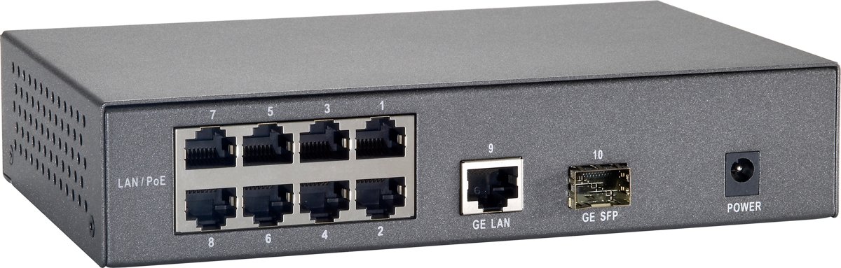 LevelOne FGP-1000 Fast Ethernet (10/100) Grijs Power over Ethernet (PoE)