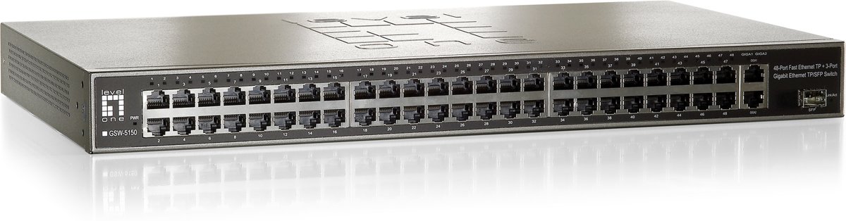 LevelOne GSW-5150 Fast Ethernet (10/100) Grijs