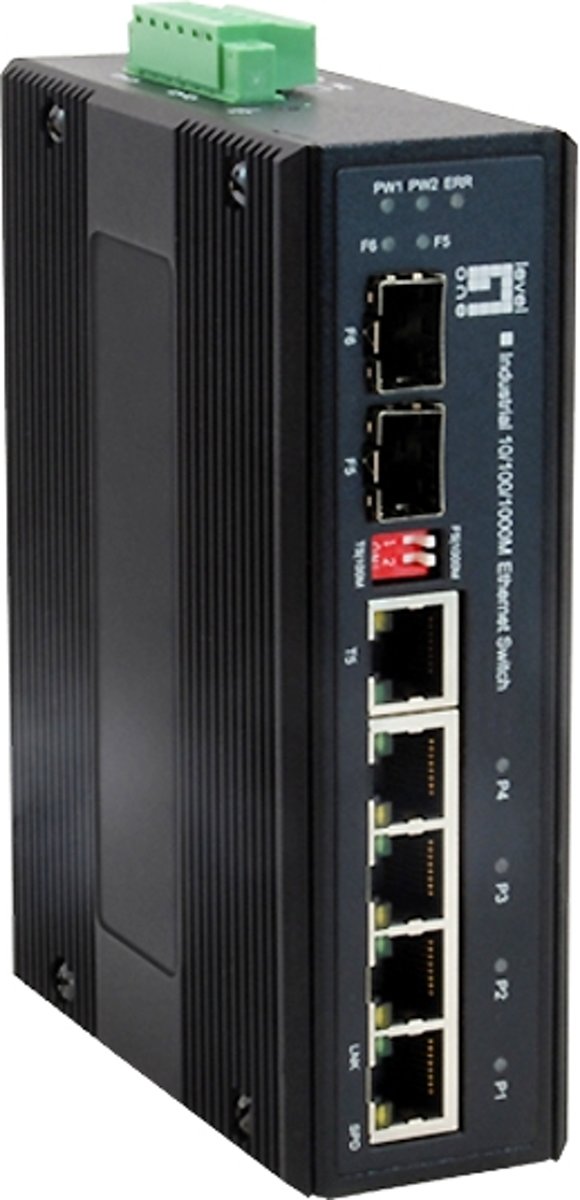 LevelOne IES-0600 Gigabit Ethernet (10/100/1000) Zwart