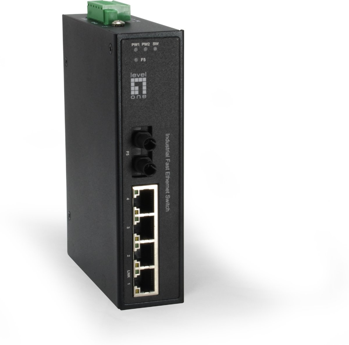 LevelOne IFS-0504 Unmanaged Fast Ethernet (10/100) Zwart