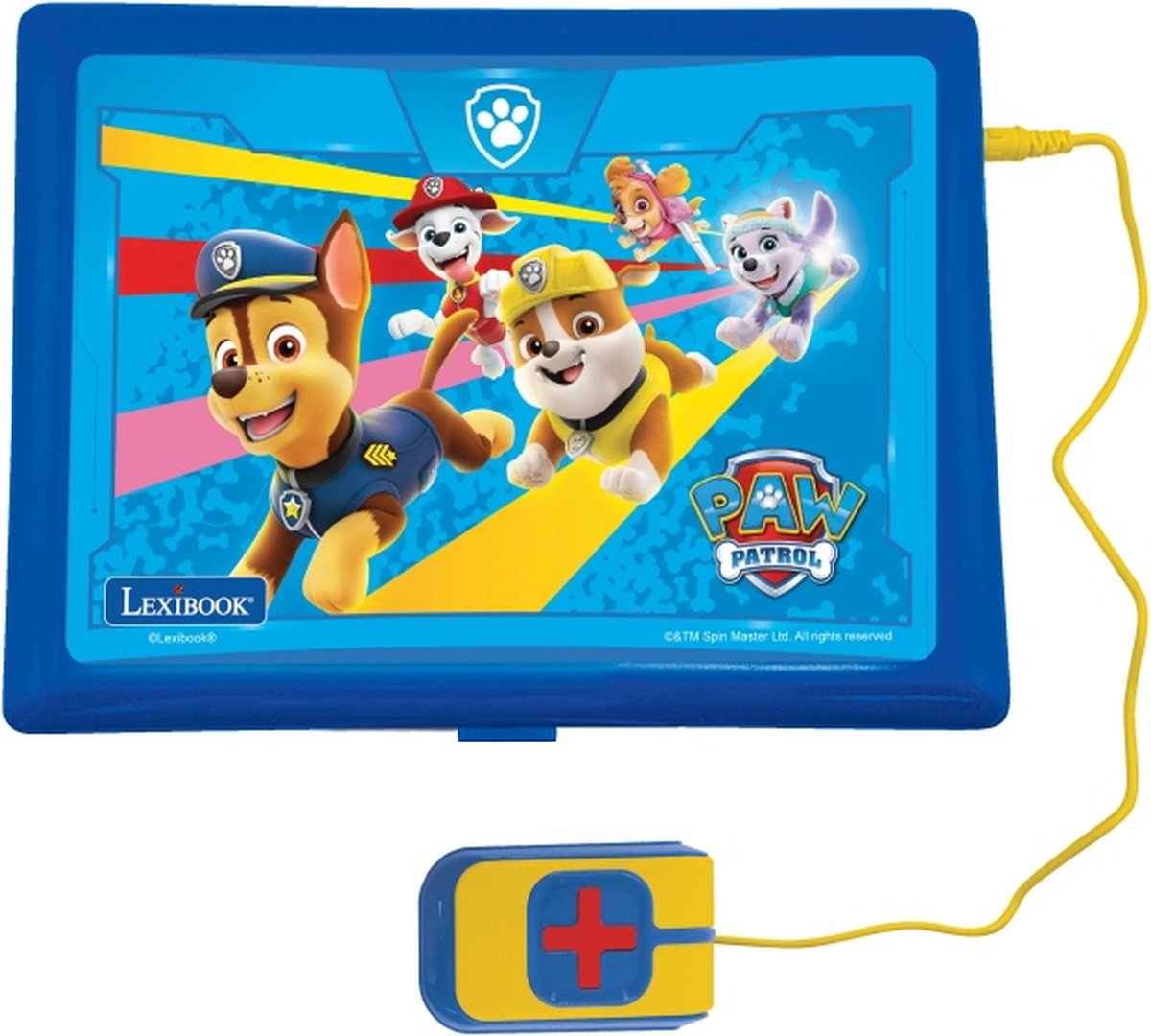 Lexibook - Paw Patrol Educatieve en tweetalige laptop Frans/Nederlands - Speelgoed voor kinderen (jongens en meisjes) 130 activiteiten, leren spelen, spelletjes en muziek - Blauw - JC798PAi10