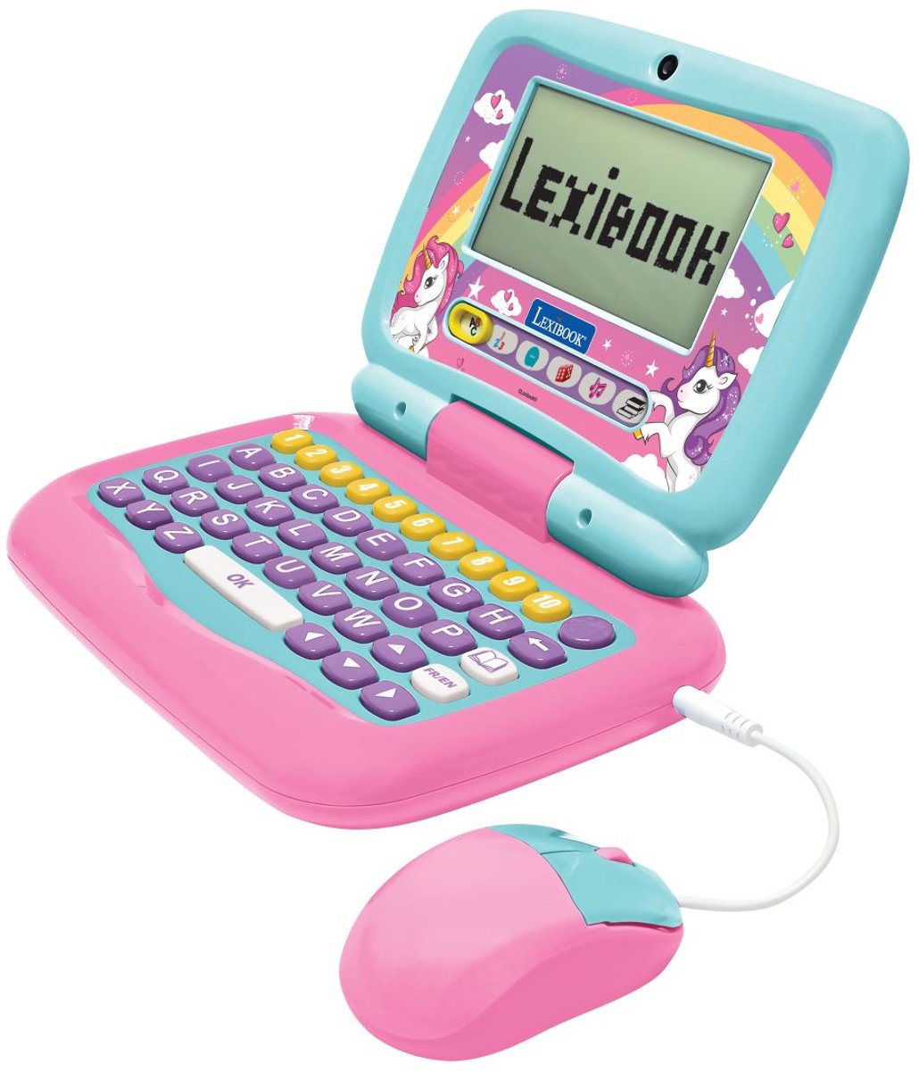 Power Kid® Tweetalige sprekende educatieve laptop Unicorn – 40 activiteiten in het Engels en Frans