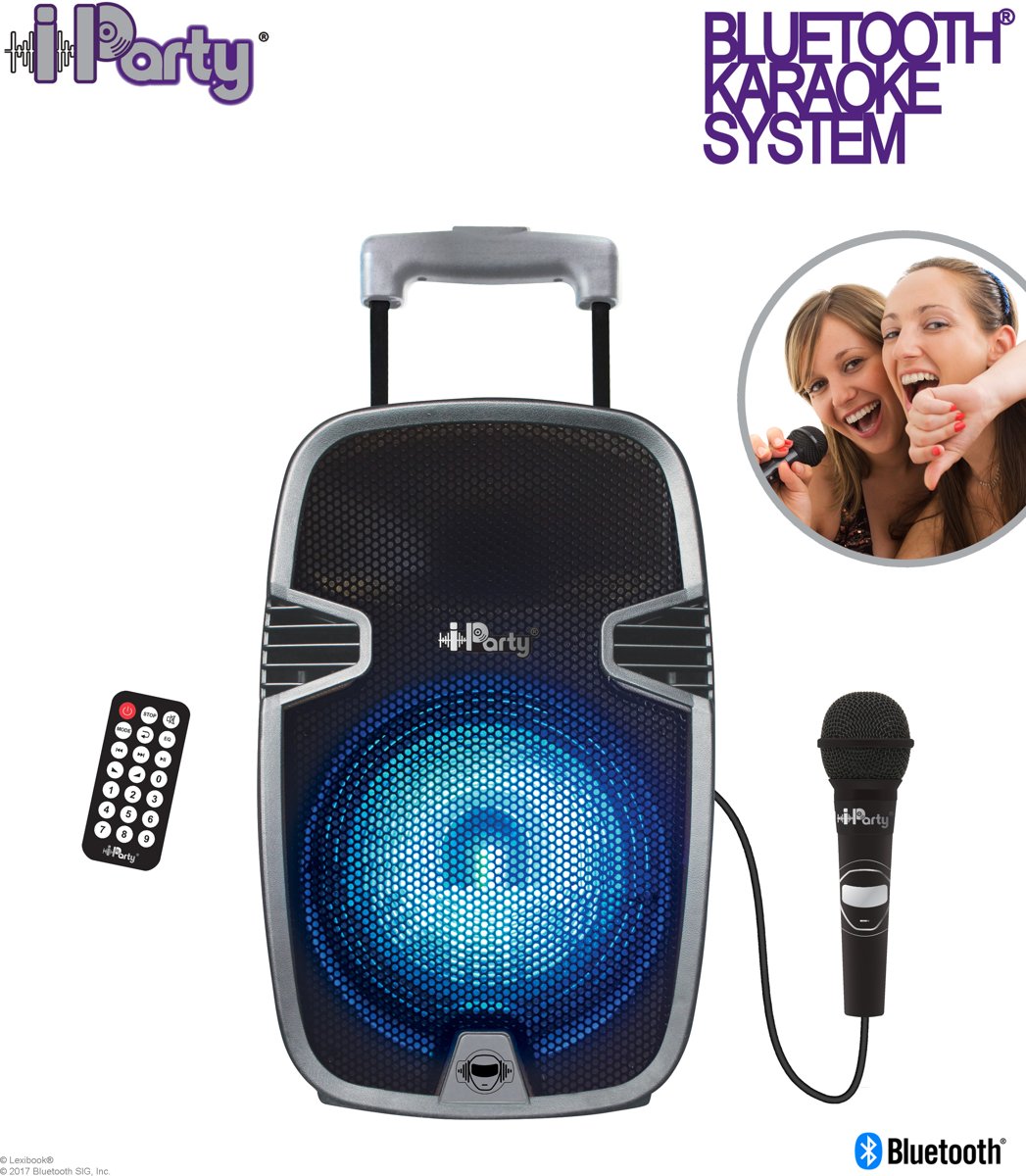 Trolley Bluetooth® Karaoke System with lights – 8