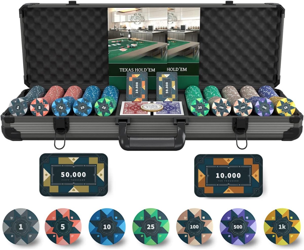 Lexium   -  s - Poker set - Pokerkoffer - Pokerchips - Poker koffer - Poker fiches