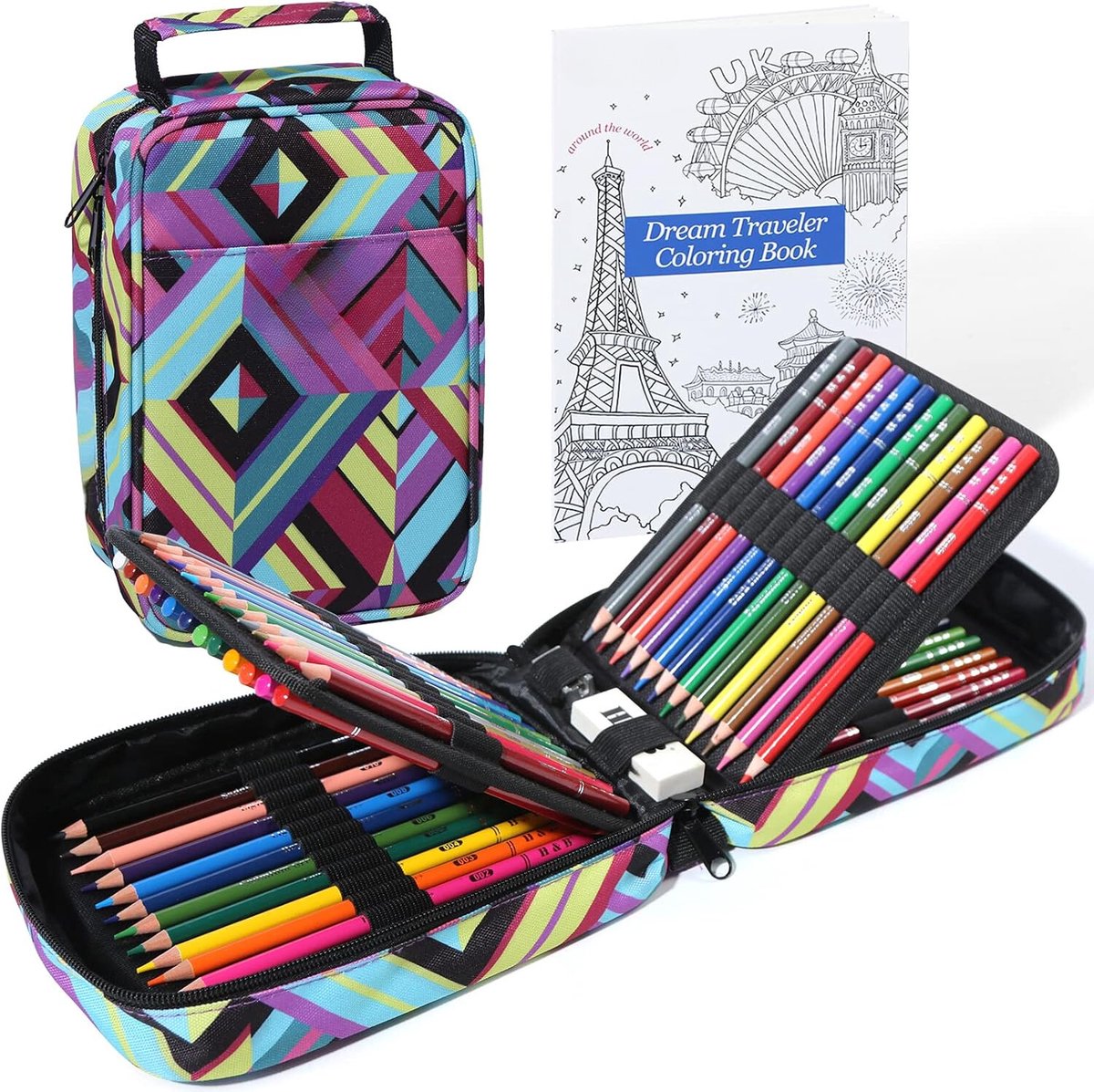 Lexium Tekendoos - Tekenset - Tekenkist - Tekenkoffer - Tekenset Compleet voor Kinderen en Volwassenen