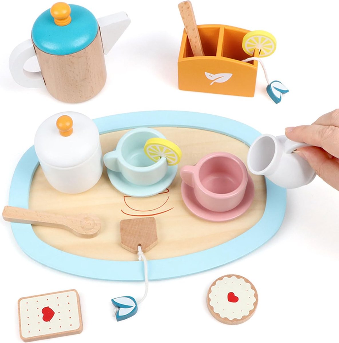 Lexium Theeservies speelgoed - Theeservies voor kinderen - Theeservies speelgoed voor kinderen - Speelgoed Theeservies