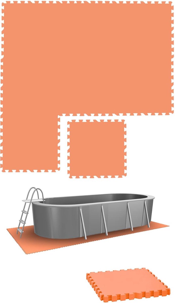 Lexium Zwembadtegels - 50 x 50 cm 8 stuks - Zwembadtegels & Onderzeilen - Zwembad Tegels -