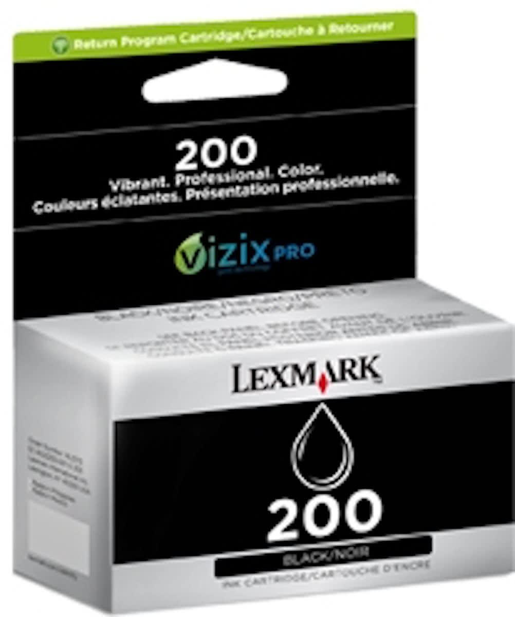 LEXMARK 210 inktcartridge zwart standard capacity 500 paginas 1-pack 210 black returnprogram