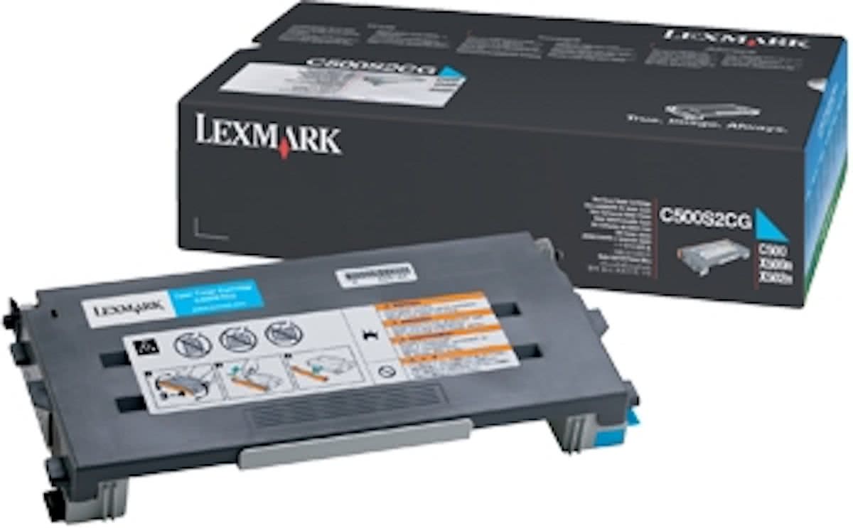 LEXMARK C500n tonercartridge cyaan standard capacity 1.500 pagina s 1-pack