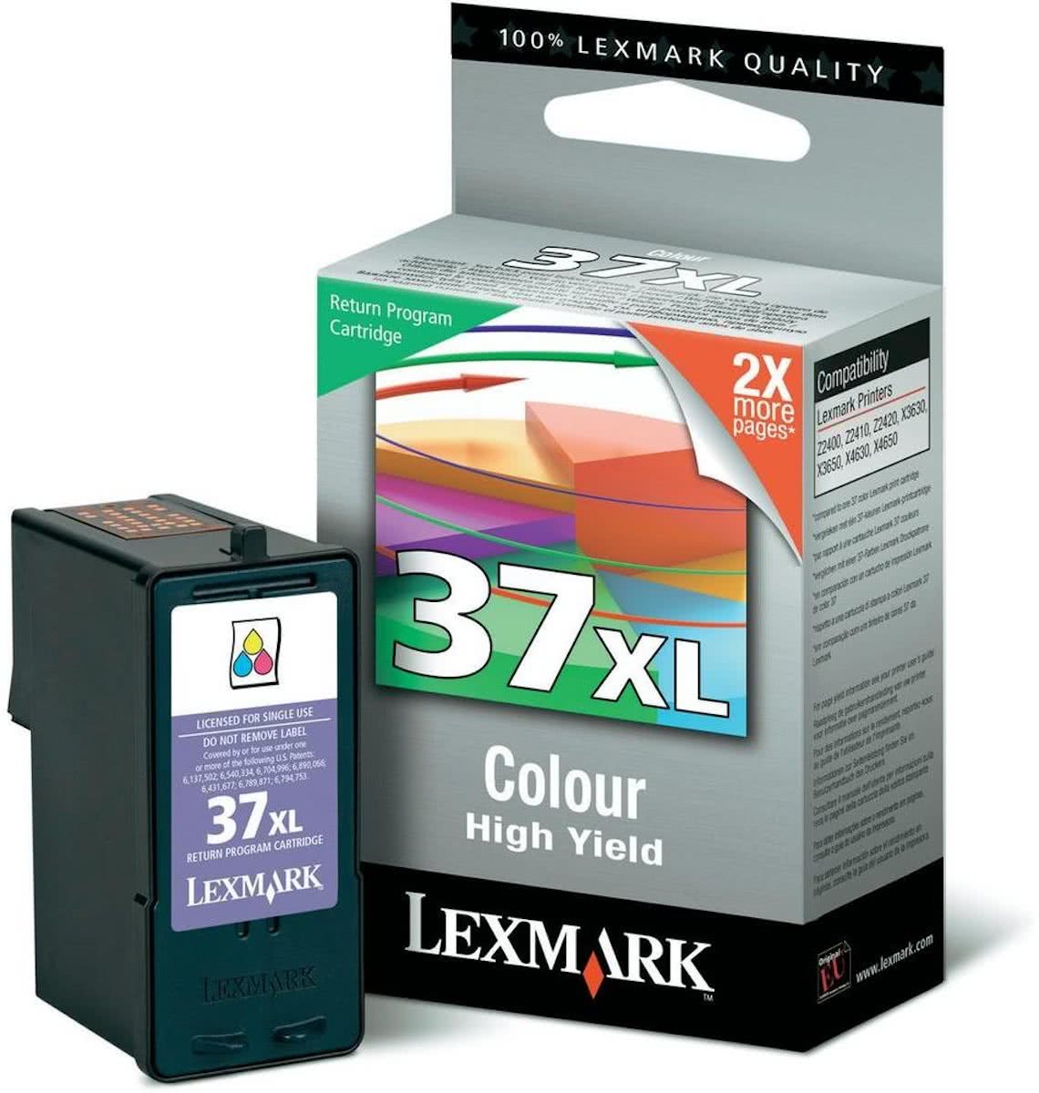 Lexmark 37XL - Inktcartridge / Cyaan / Magenta / Geel