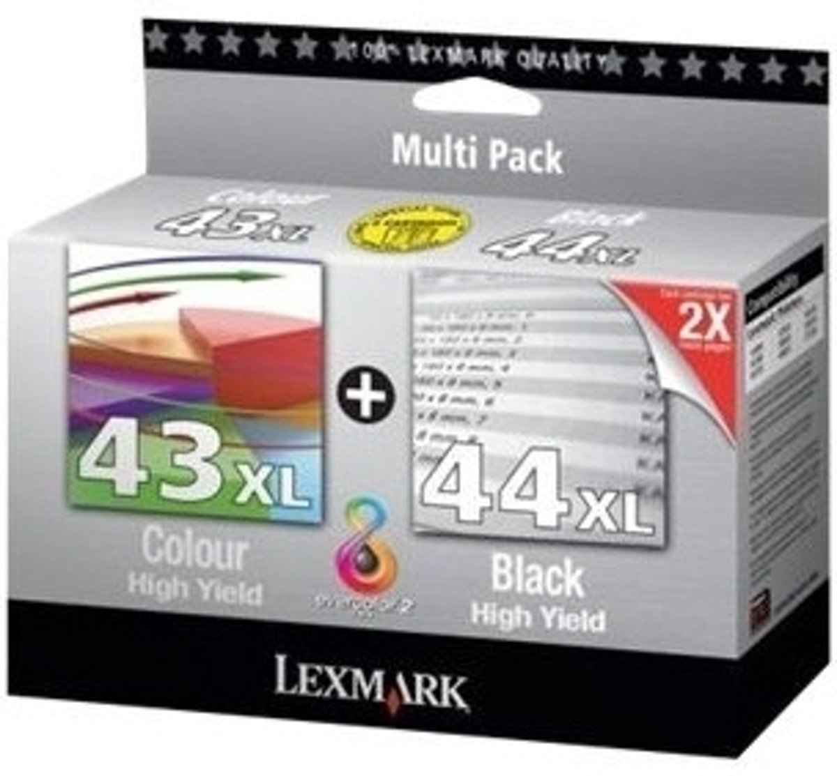 Lexmark 80D2966 Inktcartridge - 4 Kleuren