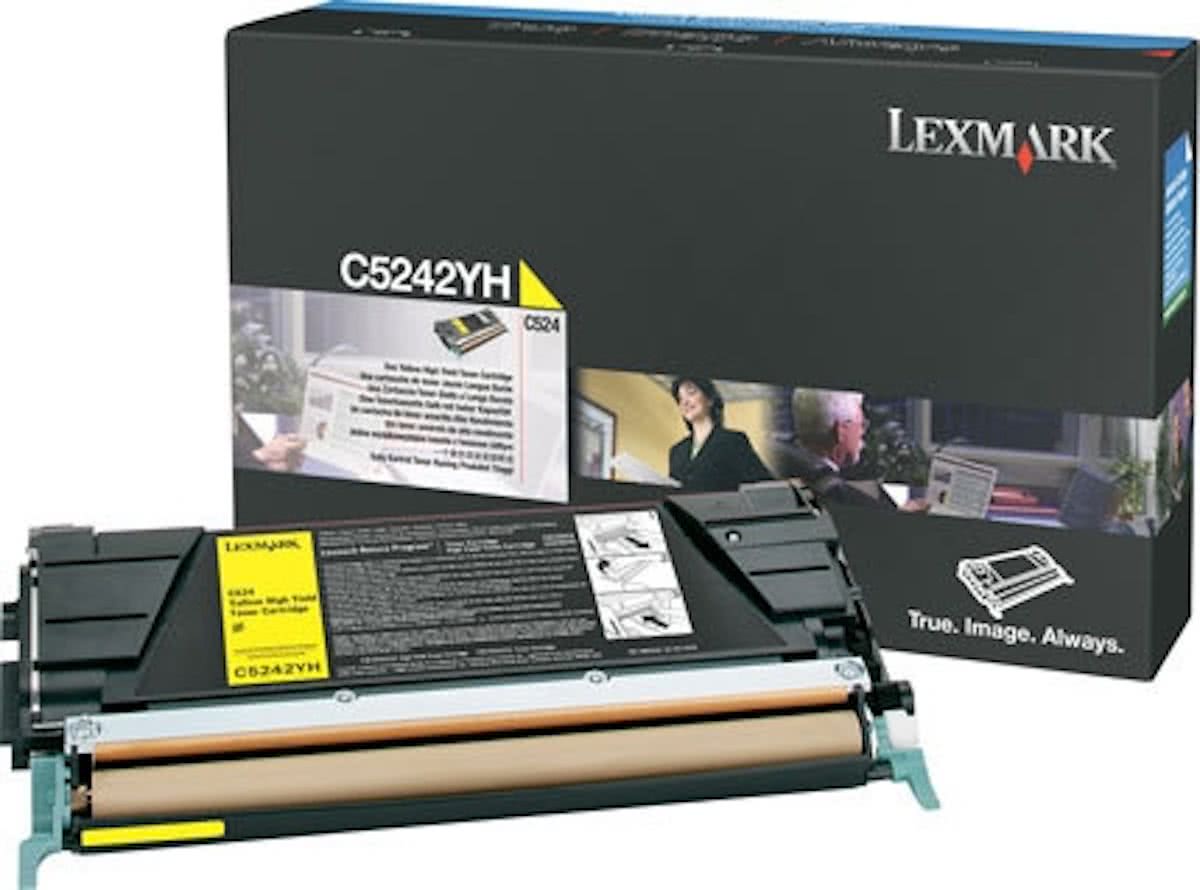 Lexmark C524, C532, C534 5K gele tonercartridge