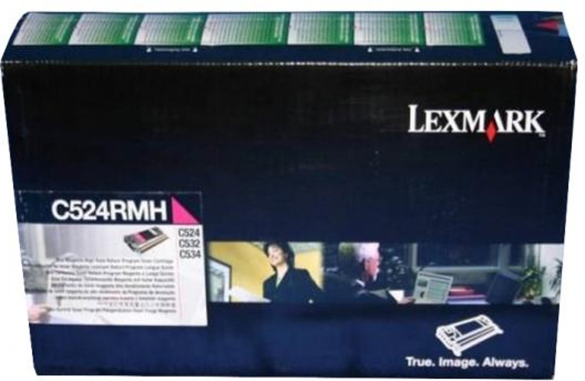 Lexmark C524, C532, C534 Magenta High Yield Return Program Toner Cartridge