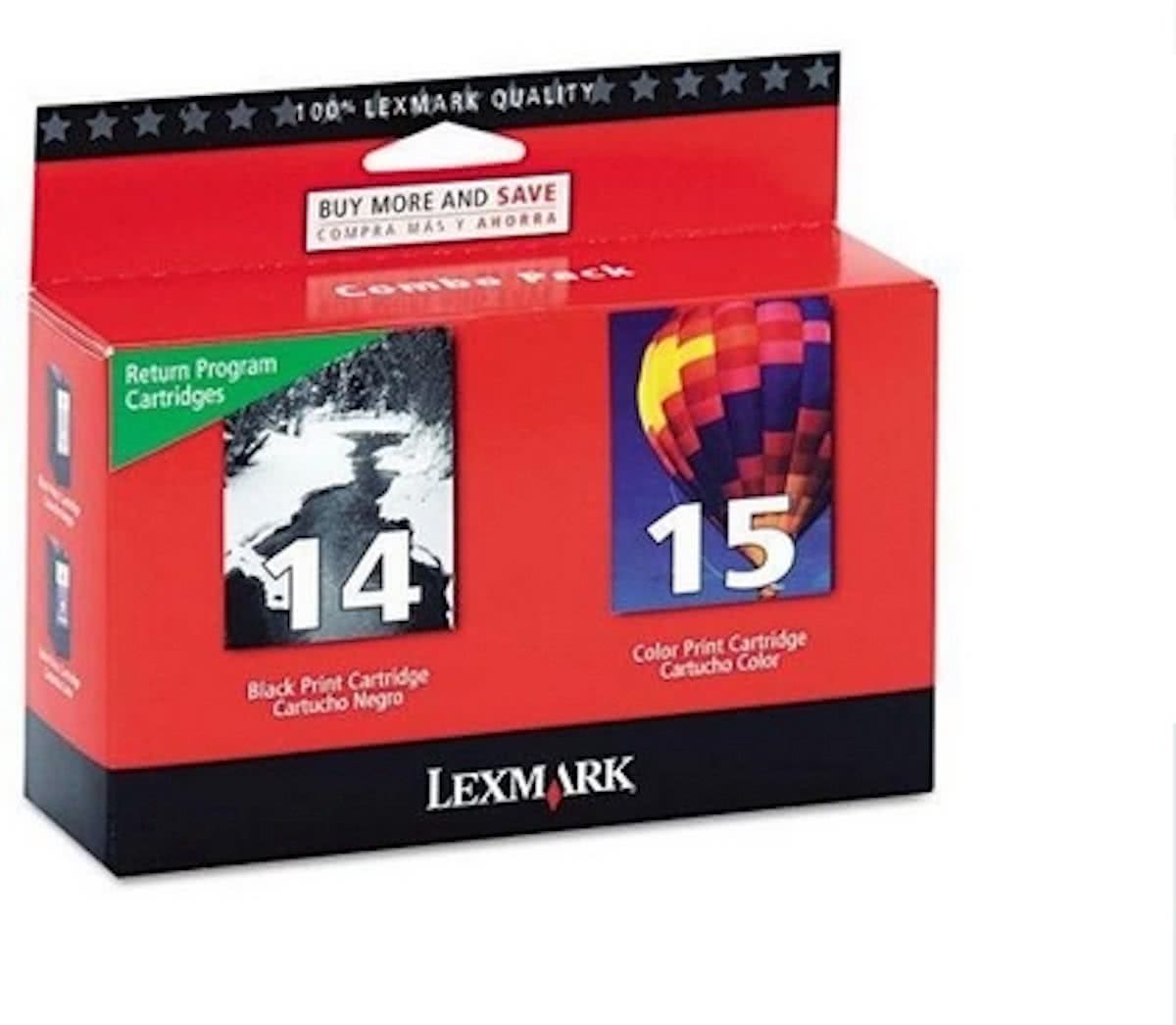 Lexmark Combopack nr. 14 / 15 inktcartridges