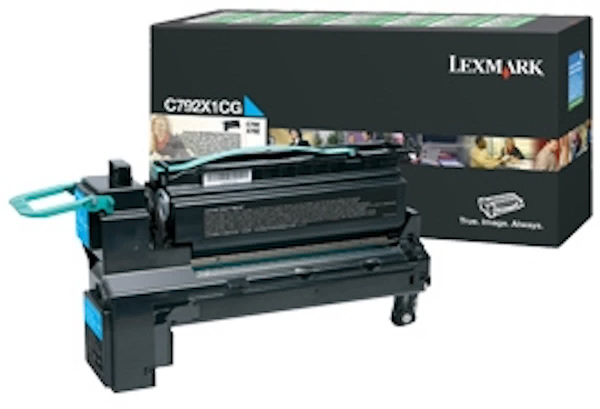 Lexmark Tonercartridge C792X1CG cyaan