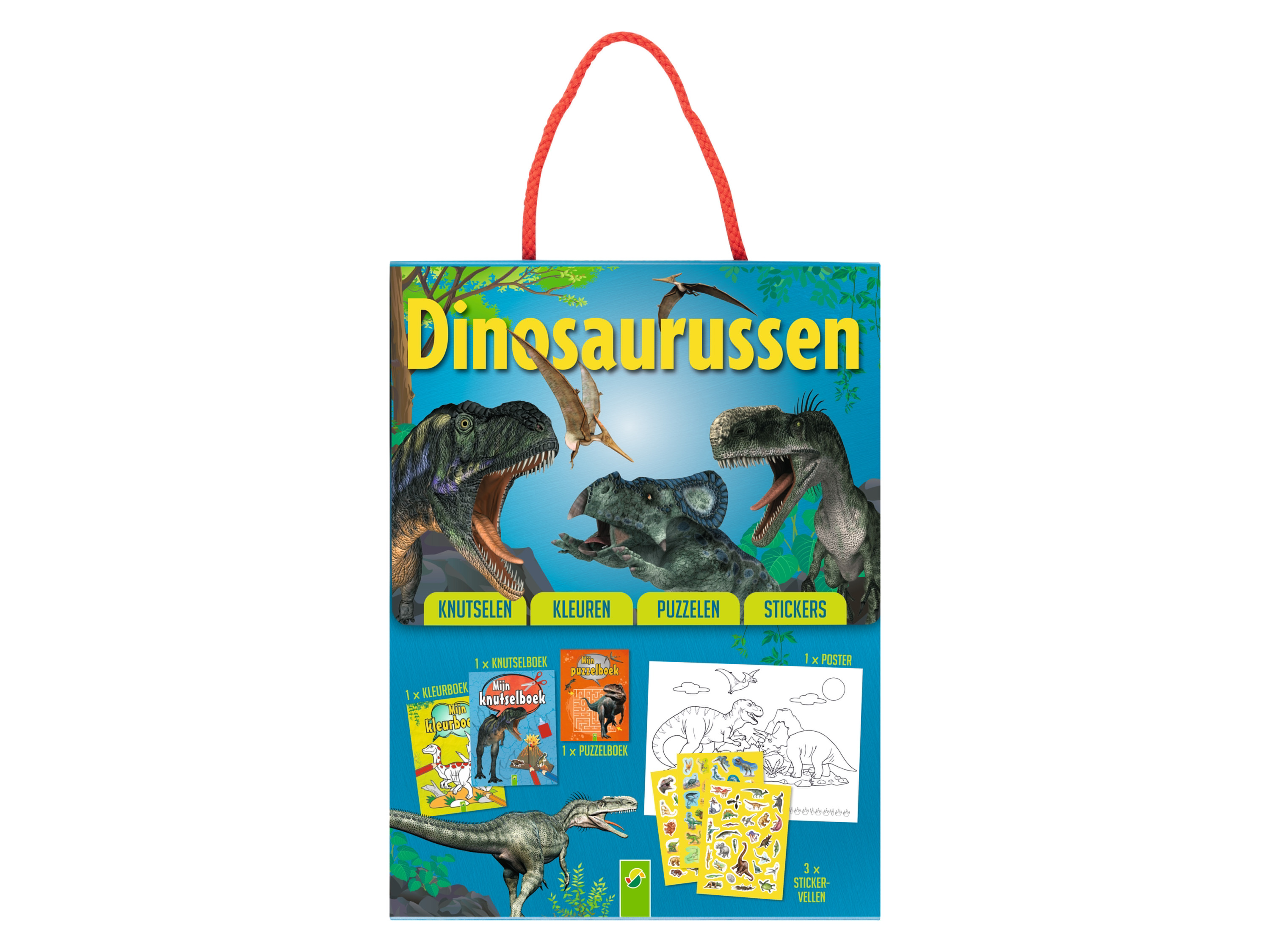 Kinder-doeboekenset (Dinosaurus)