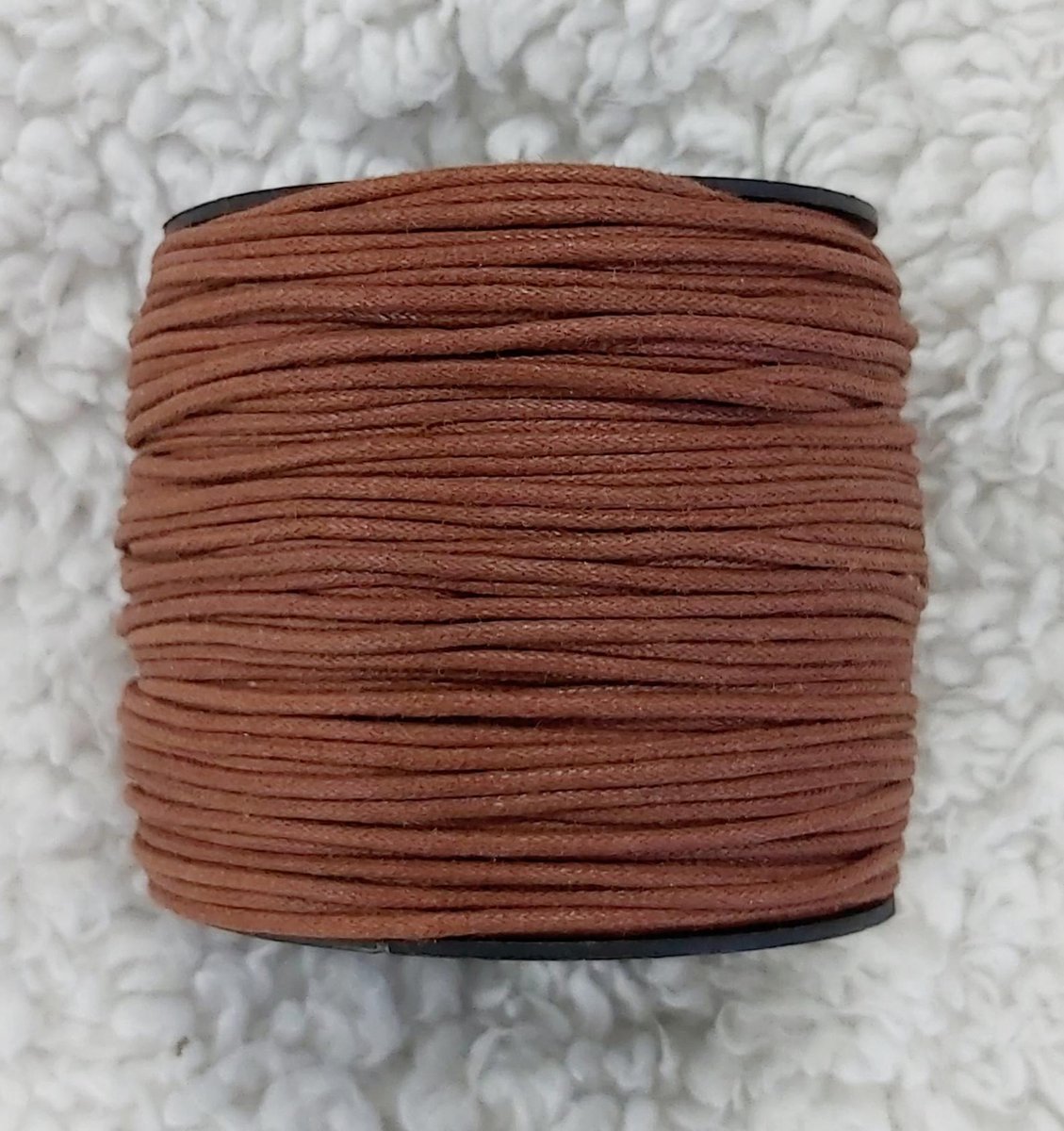 *** Bruin Waxkoord Katoen 1.5 mm 5 meter - sieraden maken - wax - koffiebruin - koord - armband - draad - wrapped - wikkelarmband - knutselen ***