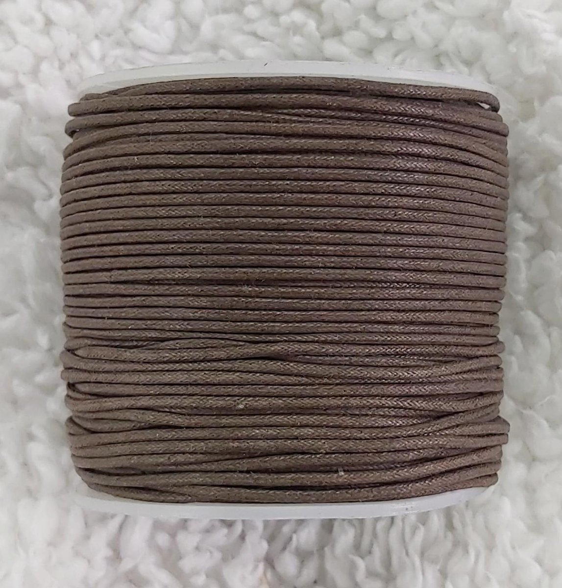 *** Coffee Bruin Waxkoord Katoen 1.5 mm 5 meter - sieraden maken - wax - koffiebruin - koord - armband - draad - wrapped - wikkelarmband - knutselen ***