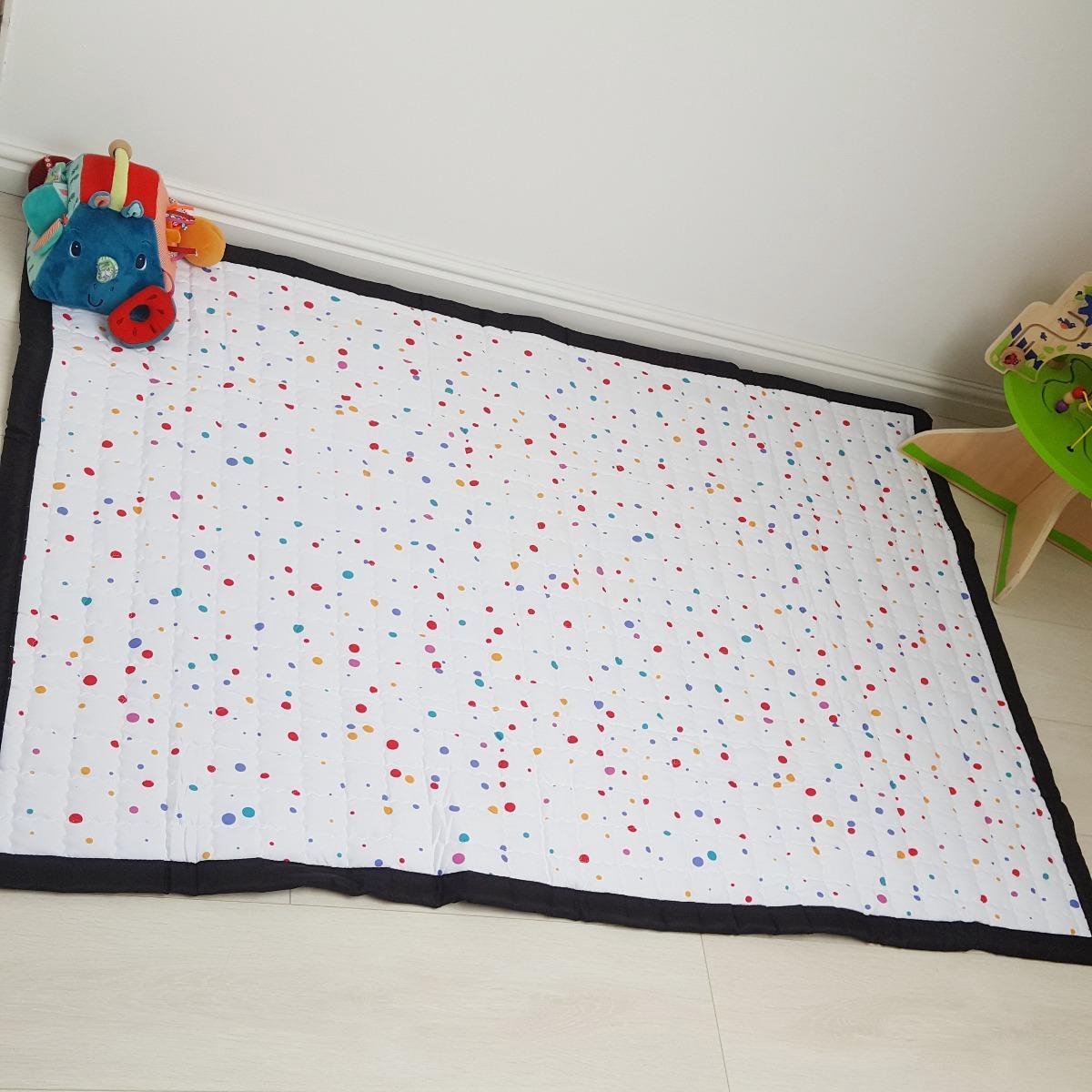 Speelkleed gekleurde stipjes 150 x 100 - LiefBoefje - Groot Speelkleed Baby - Speelmat Kinderen - Babymat XL - Kindervloerkleed - Kraamcadeau - Speelkleed Kinderen - Grote collectie speelkleden