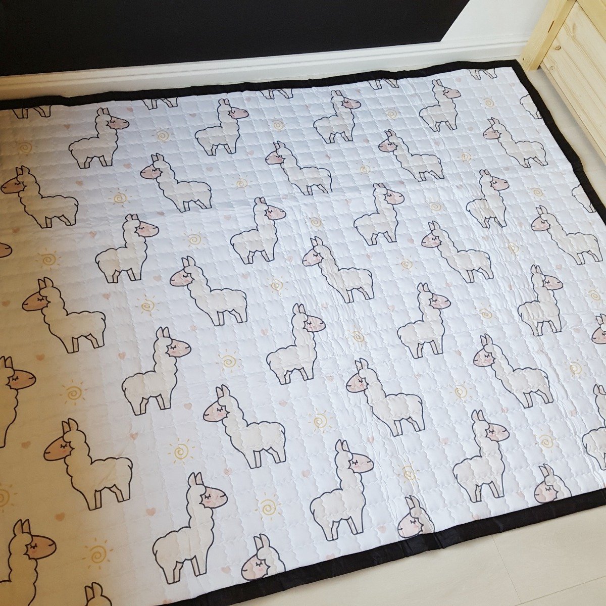 Speelkleed lama 195 x 145 - LiefBoefje - Groot Speelkleed Baby - Speelmat Kinderen - Babymat XL - Kindervloerkleed - Kraamcadeau - Speelkleed Kinderen - 75+ design speelkleden