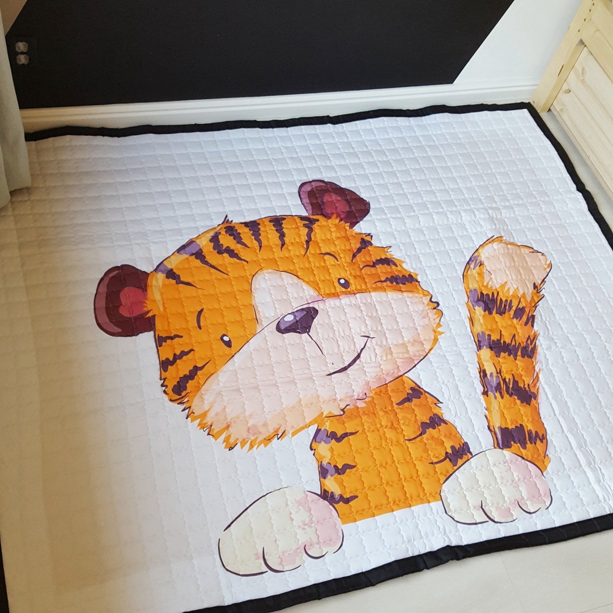 Speelkleed tijger 195 x 145 - LiefBoefje - Groot Speelkleed Baby - Speelmat Kinderen - Babymat XL - Kindervloerkleed - Kraamcadeau - Speelkleed Kinderen - 75+ design speelkleden