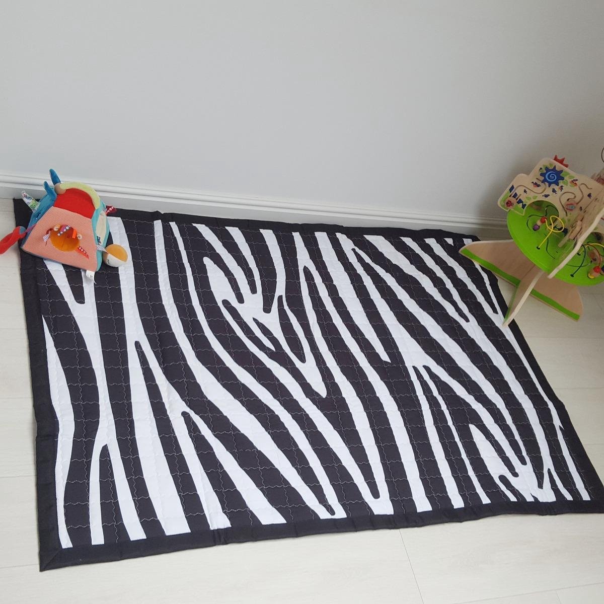 Speelkleed zebra print 150 x 100 -   - Groot Speelkleed Baby - Speelmat Kinderen - Babymat XL - Kindervloerkleed - Kraamcadeau - Speelkleed Kinderen - Grote collectie speelkleden