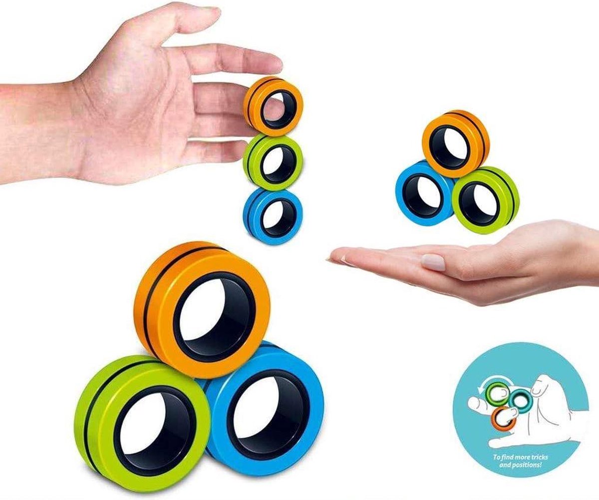 Life Enjoyer® Magneet Vinger Spinner - Finger Spinner - Spinner - Magneet Spinner - Fidget Magnet Spinner - Blauw