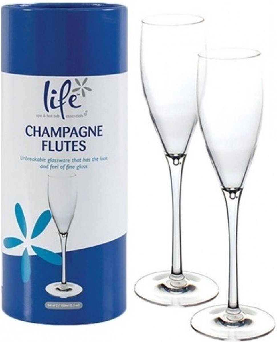 Life spa champagneglazen