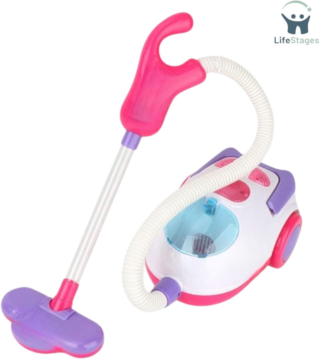   - Speelgoed Stofzuiger - Mini Stofzuiger Met Geluiden En Lichten Op Batterij Elektrisch Blauw Stofzuiger Speelgoed Grappig Huishoudelijk Speelgoed Geschenken Educatief