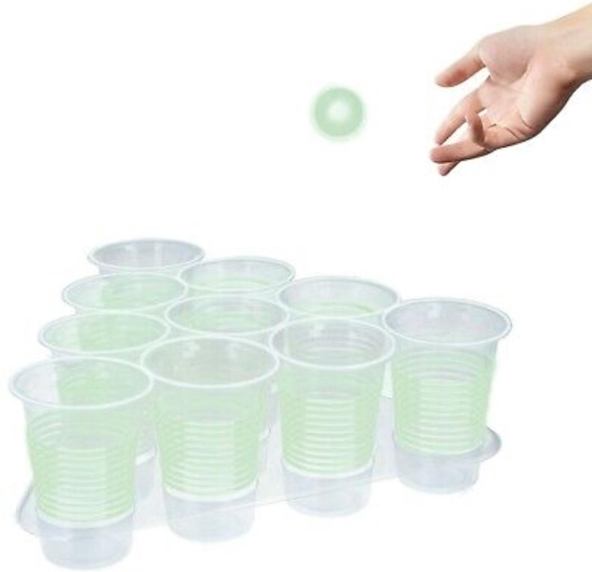 Lifetime Beer Pong - Glow in the Dark - Drankspel - 35 x 34 x 12 cm.