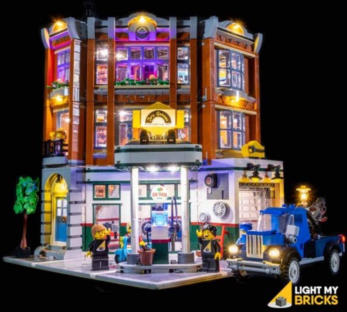 Light My Bricks LEGO Corner Garage 10264 Verlichtings Set