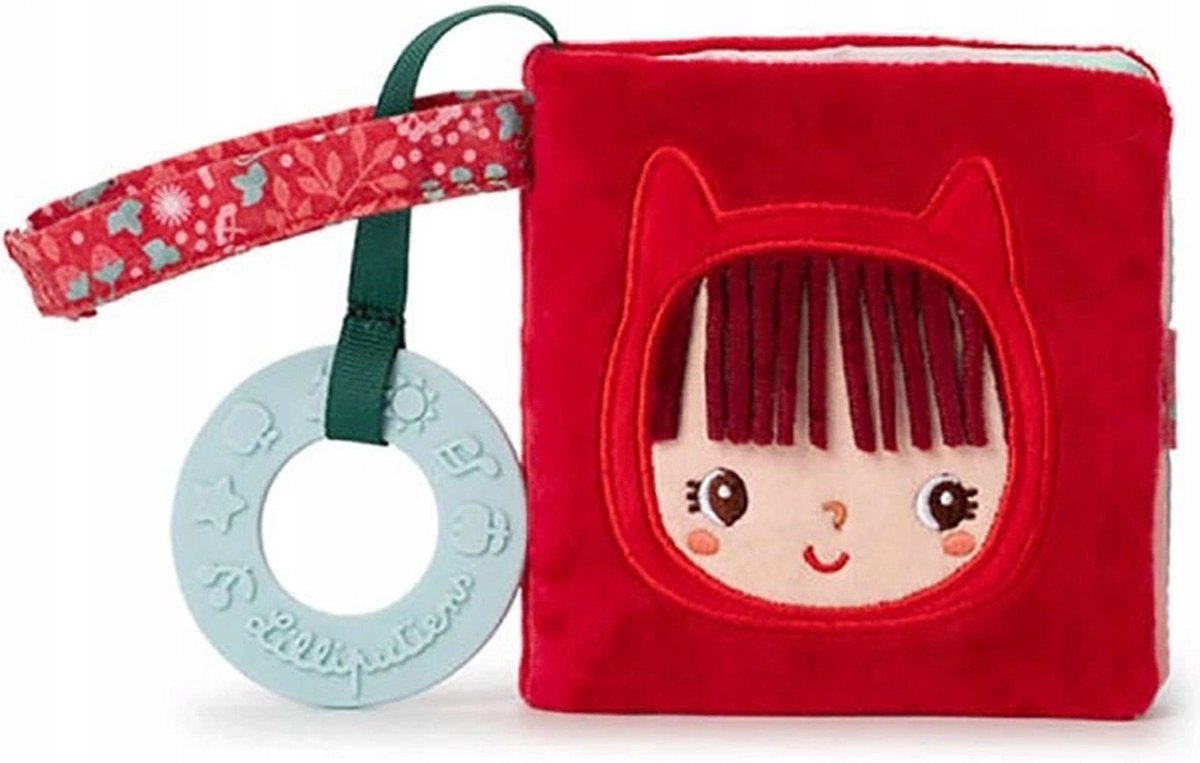   - Kijk- En Speelboek Roodkapje - Stoffenboekje Met Bijring - De Paginas Knisperen En Achter De Flapjes Zitten Dieren Verstopt - Geschikt Vanaf 6 Maanden